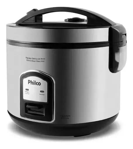Panela De Arroz Ph10p Visor Glass Inox Philco