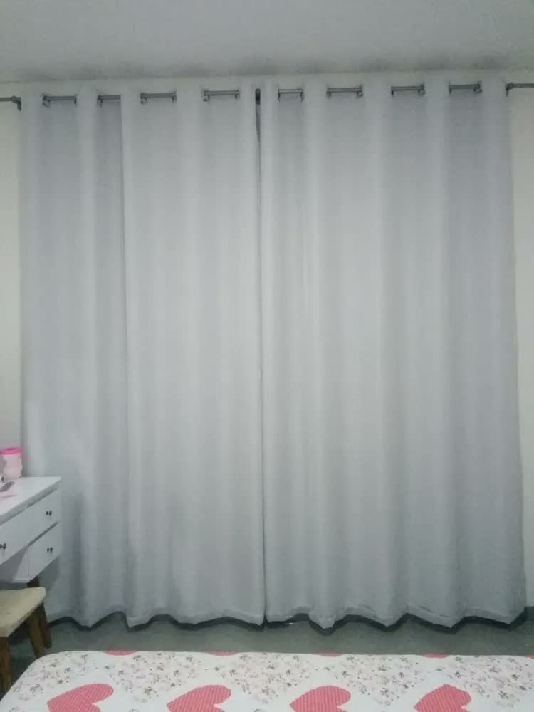 foto de Cortina Blackout Com Voil 4,00m X 2,70m Para Varão