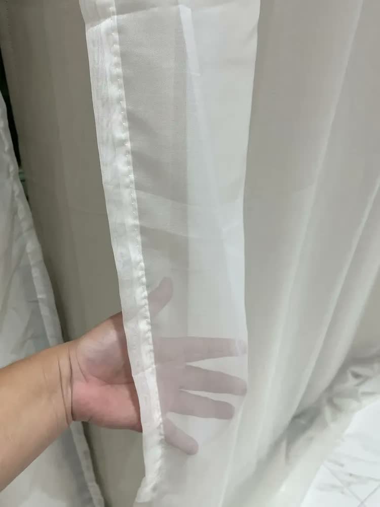foto de Cortina Blackout Com Voil 4,00m X 2,70m Para Varão