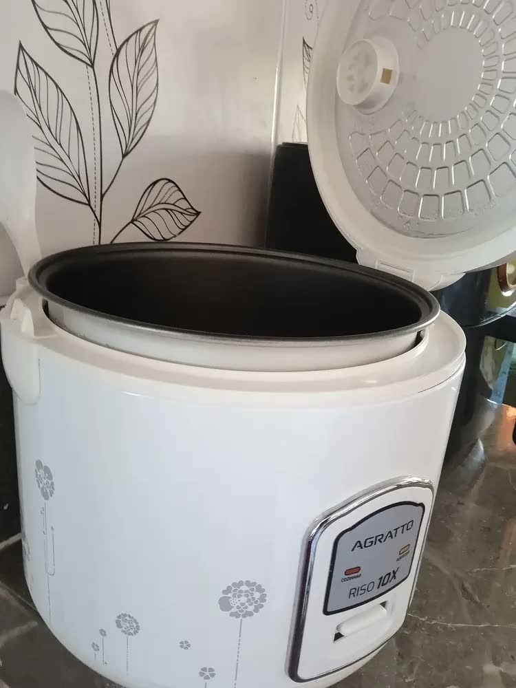 foto de Panela Elétrica Para Arroz Agratto Riso PA10X-02 Com 10 Xícaras e Bandeja Vapor