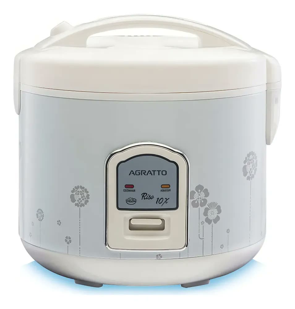 Panela Elétrica Para Arroz Agratto Riso PA10X-02 Com 10 Xícaras e Bandeja Vapor
