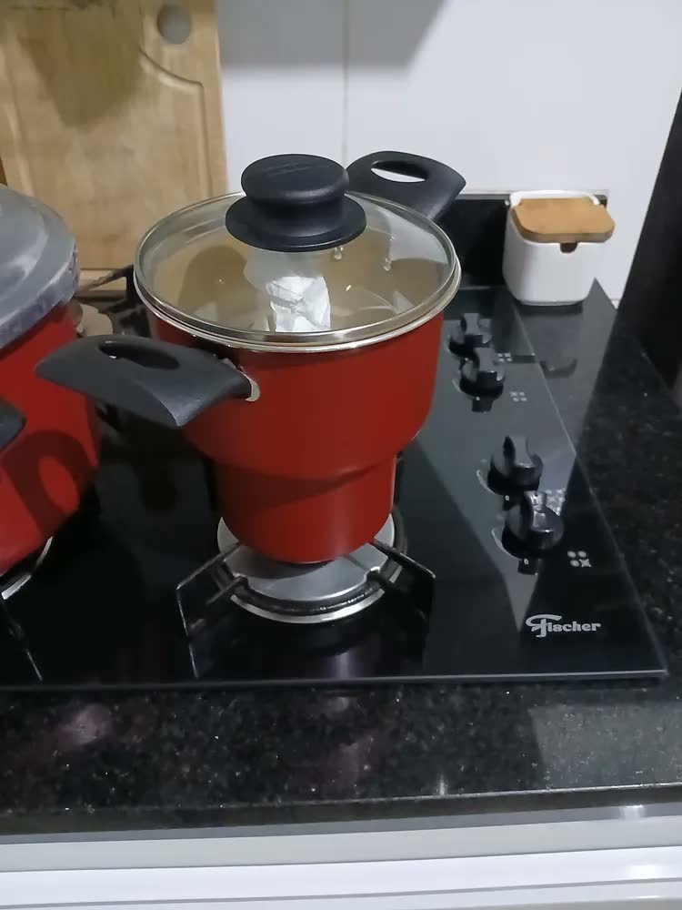 foto de Cuscuzeira 14cm 1,9l Turim Vermelho Antiaderente Tramontina