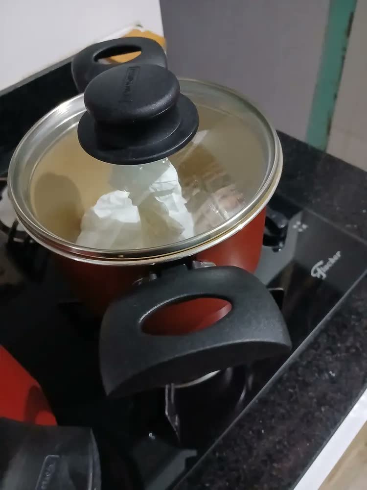 foto de Cuscuzeira 14cm 1,9l Turim Vermelho Antiaderente Tramontina