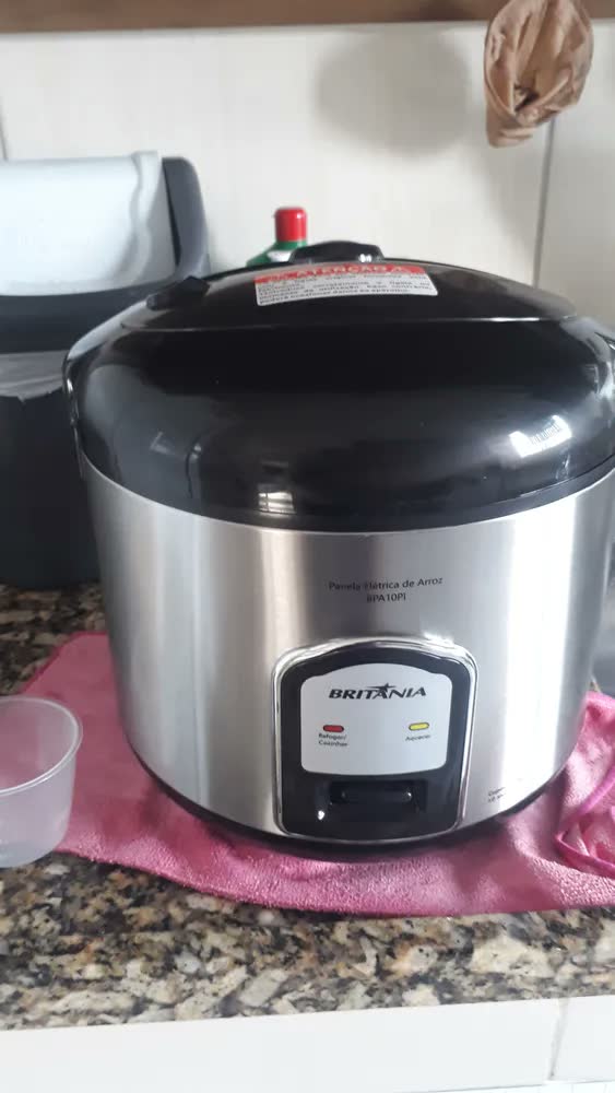 foto de Panela De Arroz Bpa10pi 10 Xícaras Britânia Prata