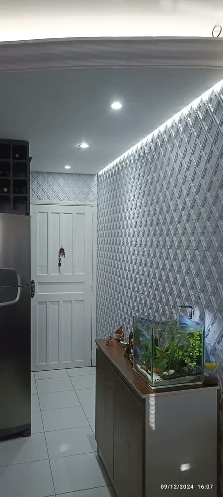foto de Kit 20 Placas De Pvc 3d Painel Decoração Relevo 50cm X 50cm