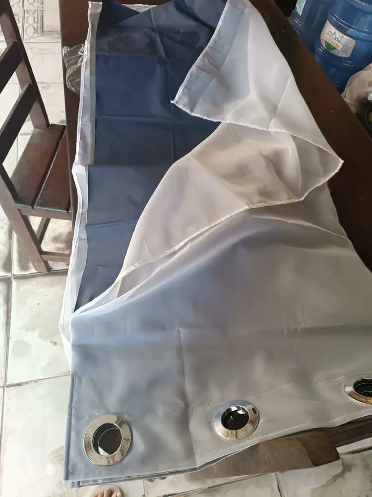 foto de Cortina Blackout / Blecaute Para Cozinha/ 2,20x1,40 Com Voil