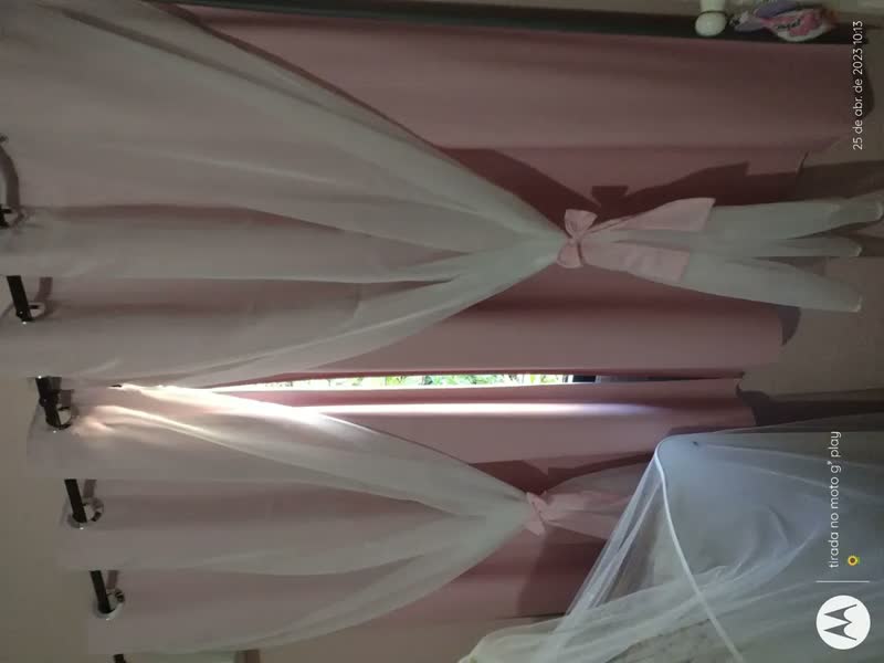 foto de Cortina Blackout Blecaute 2,20x130 Sala Cozinha Quarto Voil