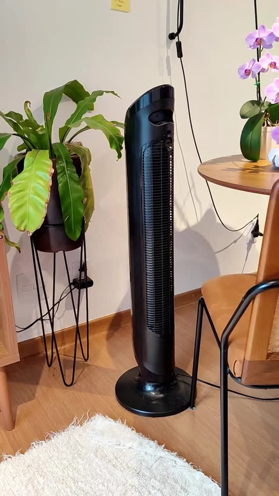 foto de Ventilador Torre Arno Eole Infinite Preto 127