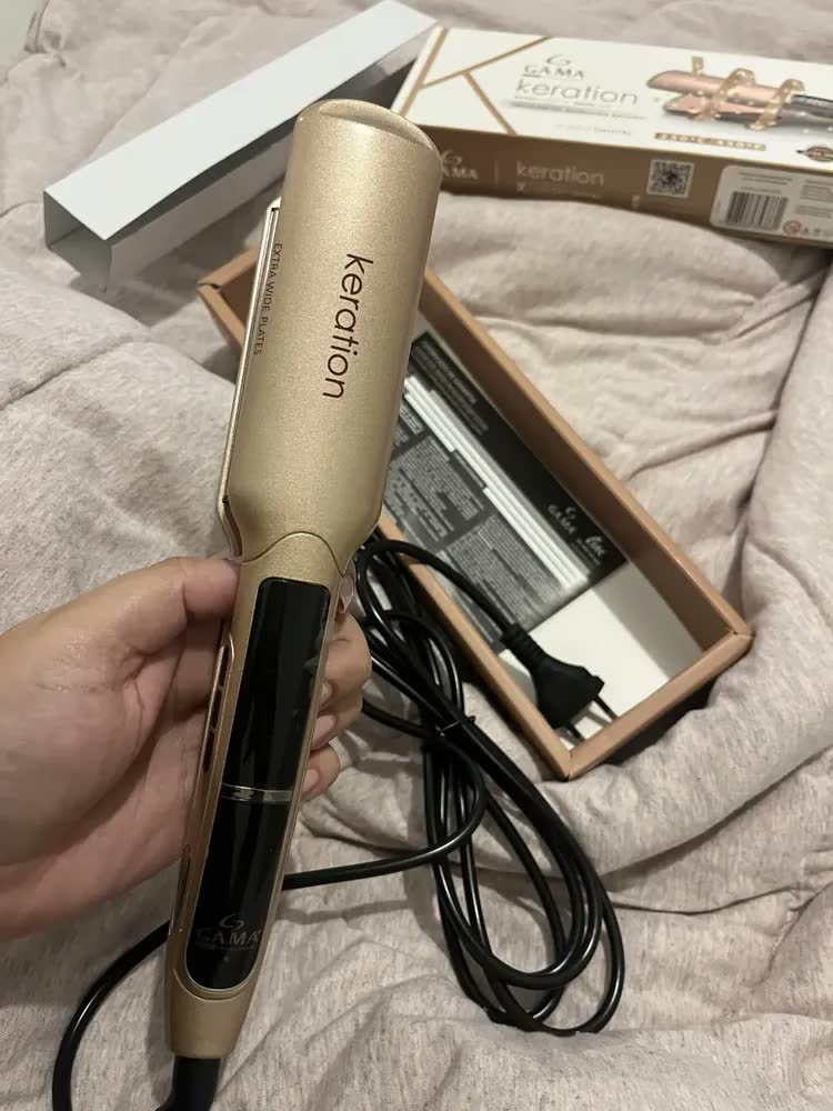 foto de Chapinha/Prancha de cabelo Gama Italy X-Wide Keration Pro