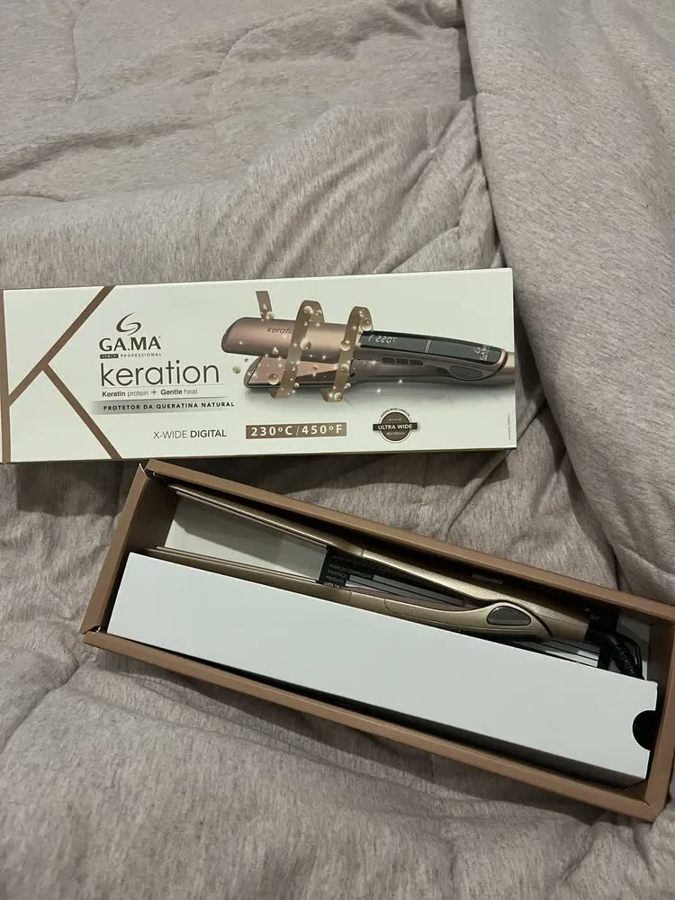 foto de Chapinha/Prancha de cabelo Gama Italy X-Wide Keration Pro