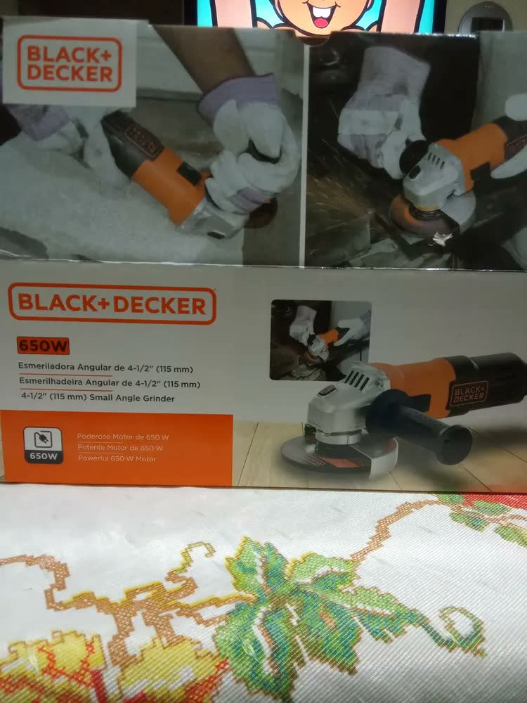 foto de Esmerilhadeira Angular 115mm BLACK+DECKER 12000Rpm G650 650W