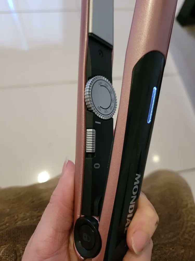 foto de Prancha Alisadora Mondial Golden Rose/Preto Bivolt P-20