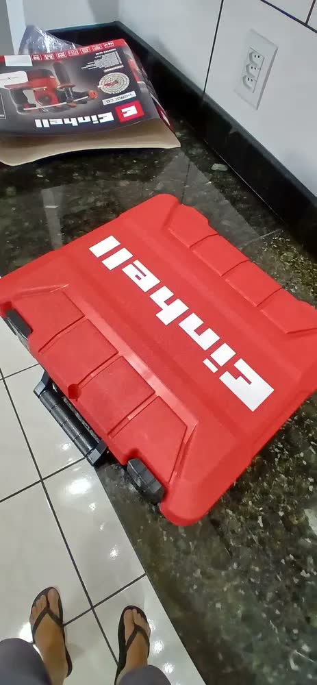 foto de Martelete Perfurador Rompedor Einhell Herocco Bl sem bateria profissional sds plus