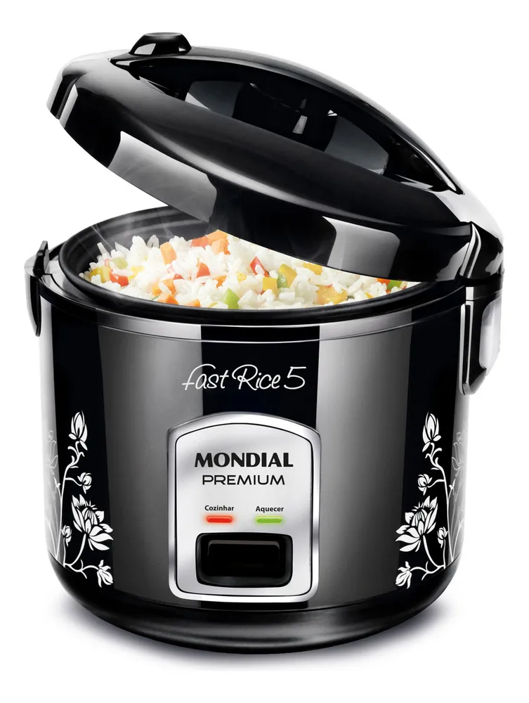 foto de Panela De Arroz Fast Rice 5 Premium Mondial 400W - NPE-08-5X