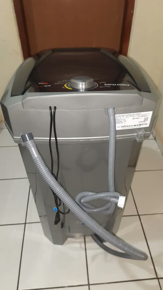 foto de Tanquinho Colormaq Lavadora Roupas Semi-automática Lcs 10kg Cor Prata