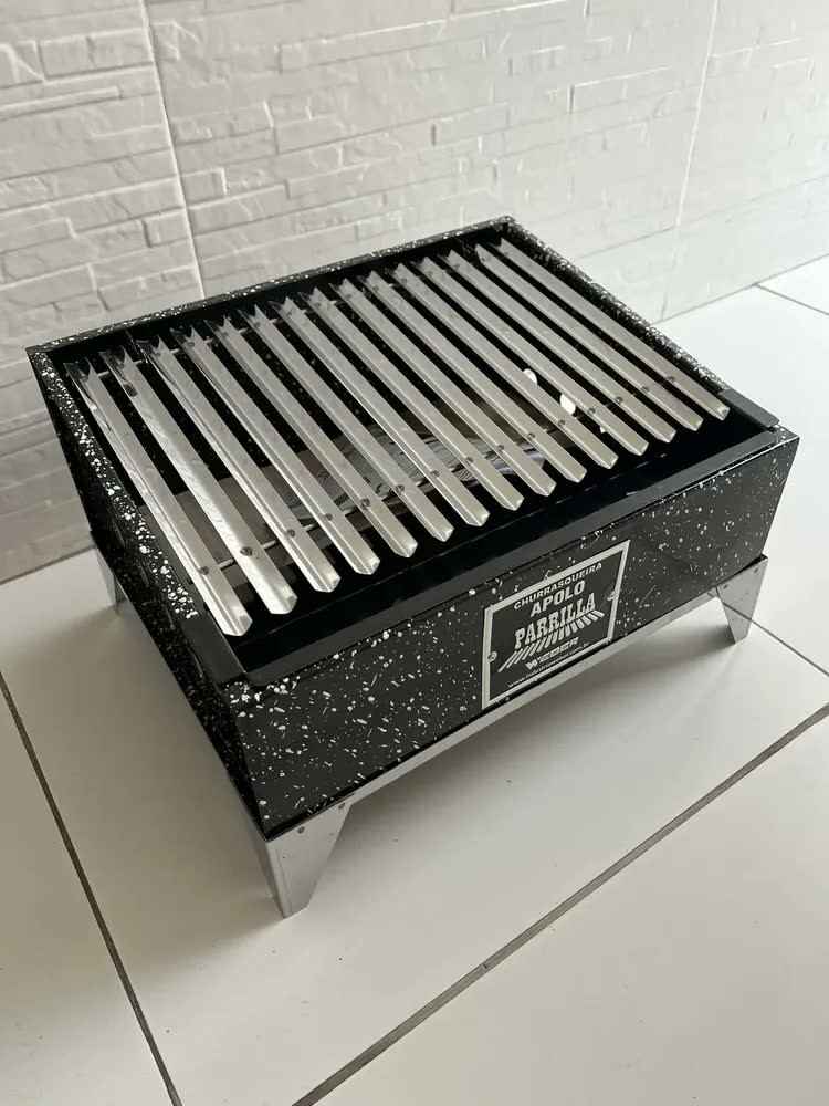 foto de Churrasqueira Apolo Parrilla Mini Esmaltada Weber
