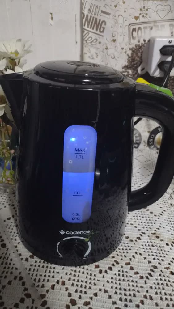 foto de Chaleira Elétrica Cadence Infusion 1,7l Cor Preto