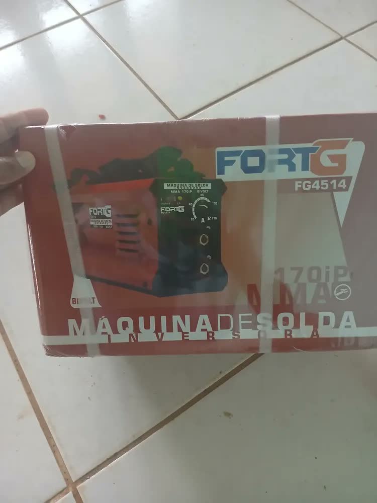foto de Máquina de Solda Inversora MMA Fortg Bivolt Compacta 170A iP maquina