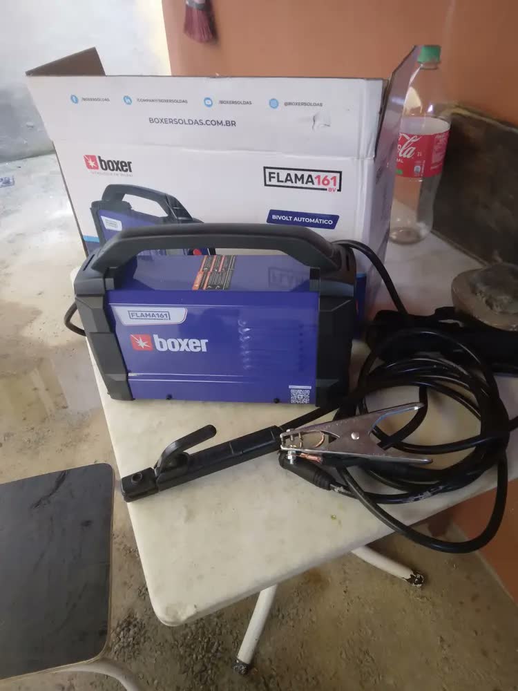 foto de Máquina De Solda Inverter Boxer Flama 161 Bv Azul E Preta 11 Azul/preto