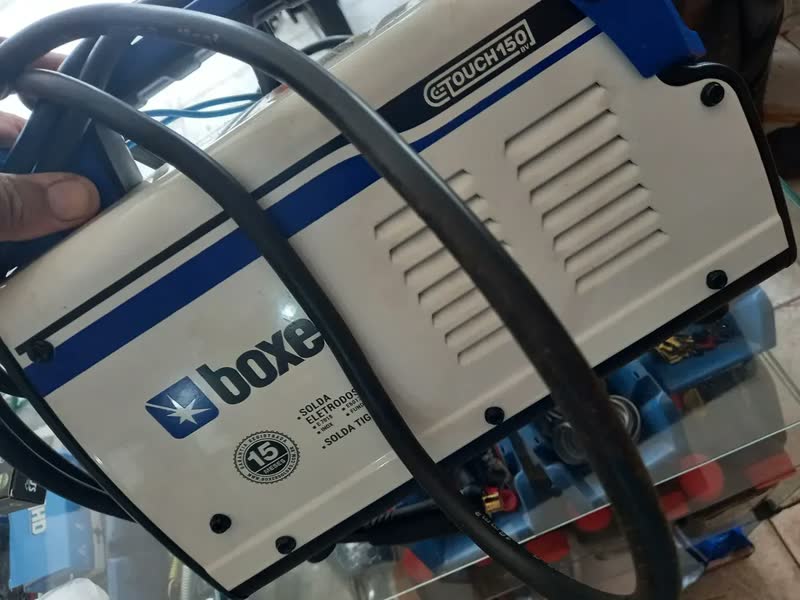 foto de Máquina solda inverter Touch 150 BV branco/azul Profissional Boxer