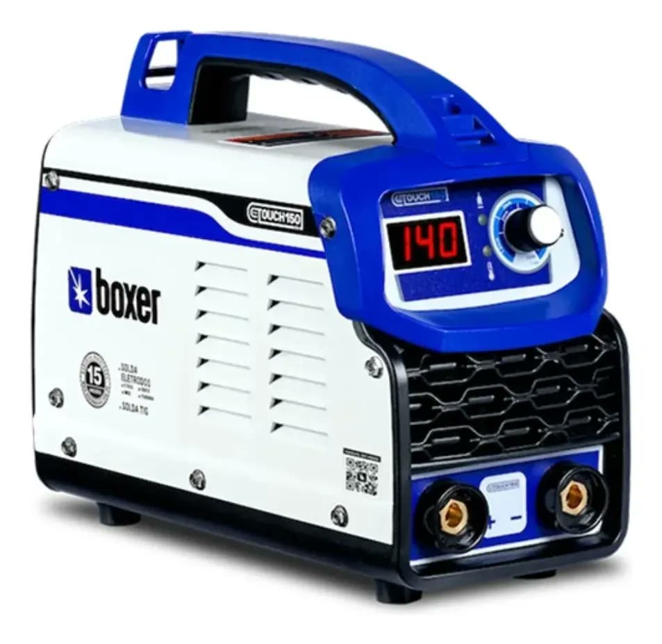 Máquina solda inverter Touch 150 BV branco/azul Profissional Boxer