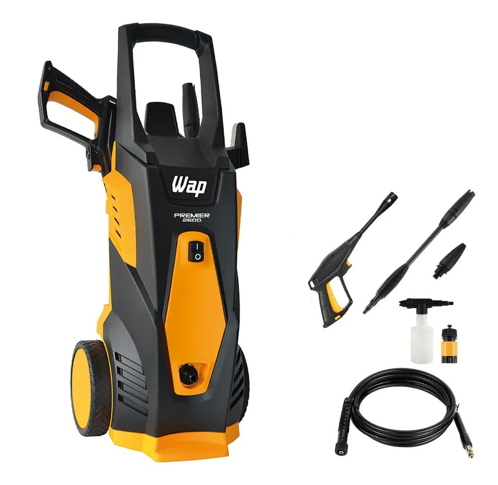 Lavadora de Alta Pressão WAP Premier 2600 1800W 2000 PSI com Aplicador de Detergente