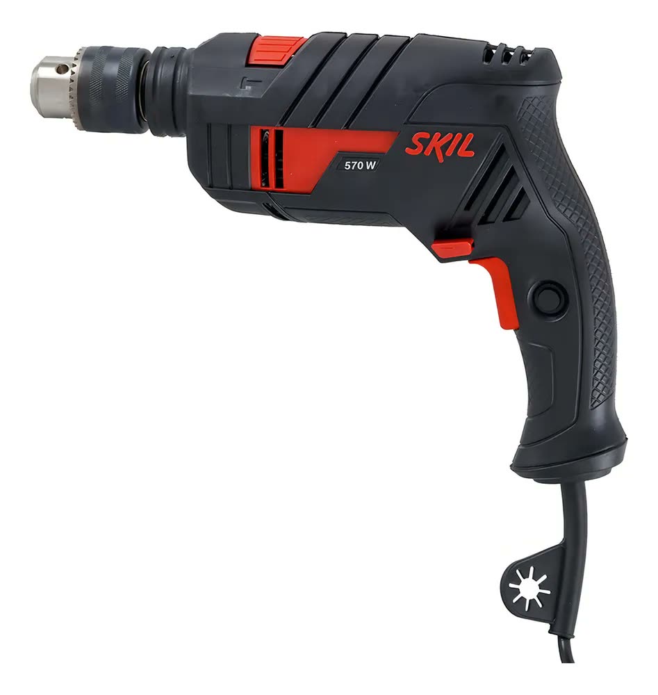 Furadeira De Impacto Parafusadeira Elétrica De 13mm Skil 6555 570W Com Caixa De Papelão