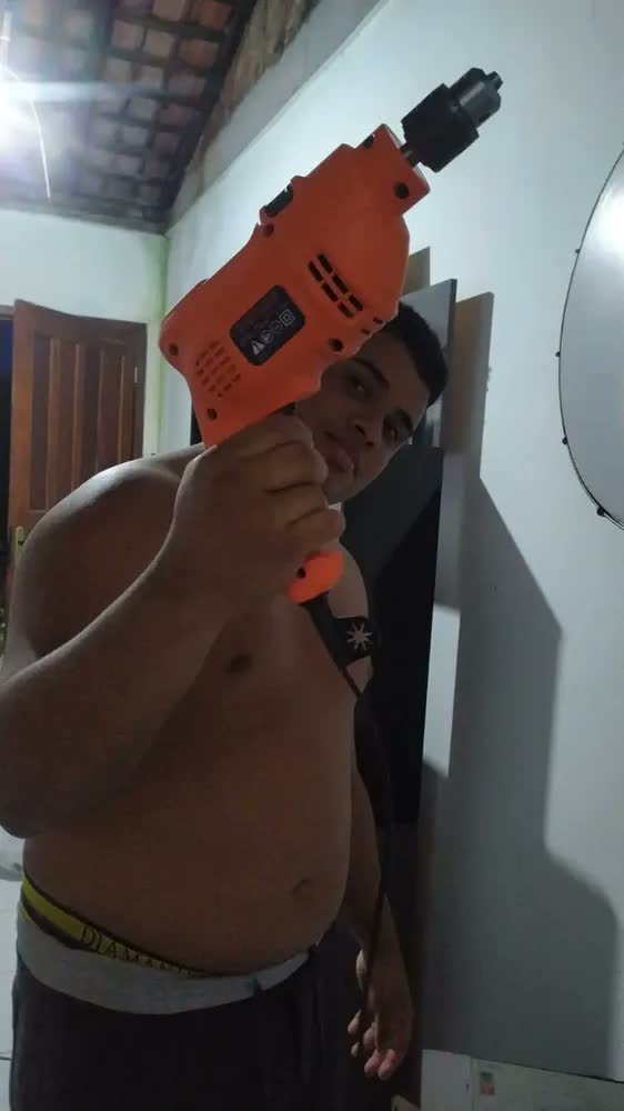 foto de Furadeira Impacto 3/8 Pol. + Maleta Tm500k Black+decker Cor Laranja Frequência 60 Hz