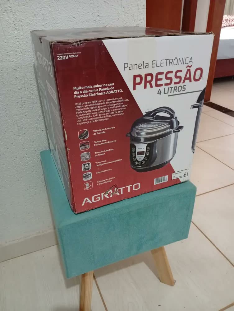 foto de Panela De Pressão Eletrônica Ped-01 60hz 800w Agratto 60 Hz