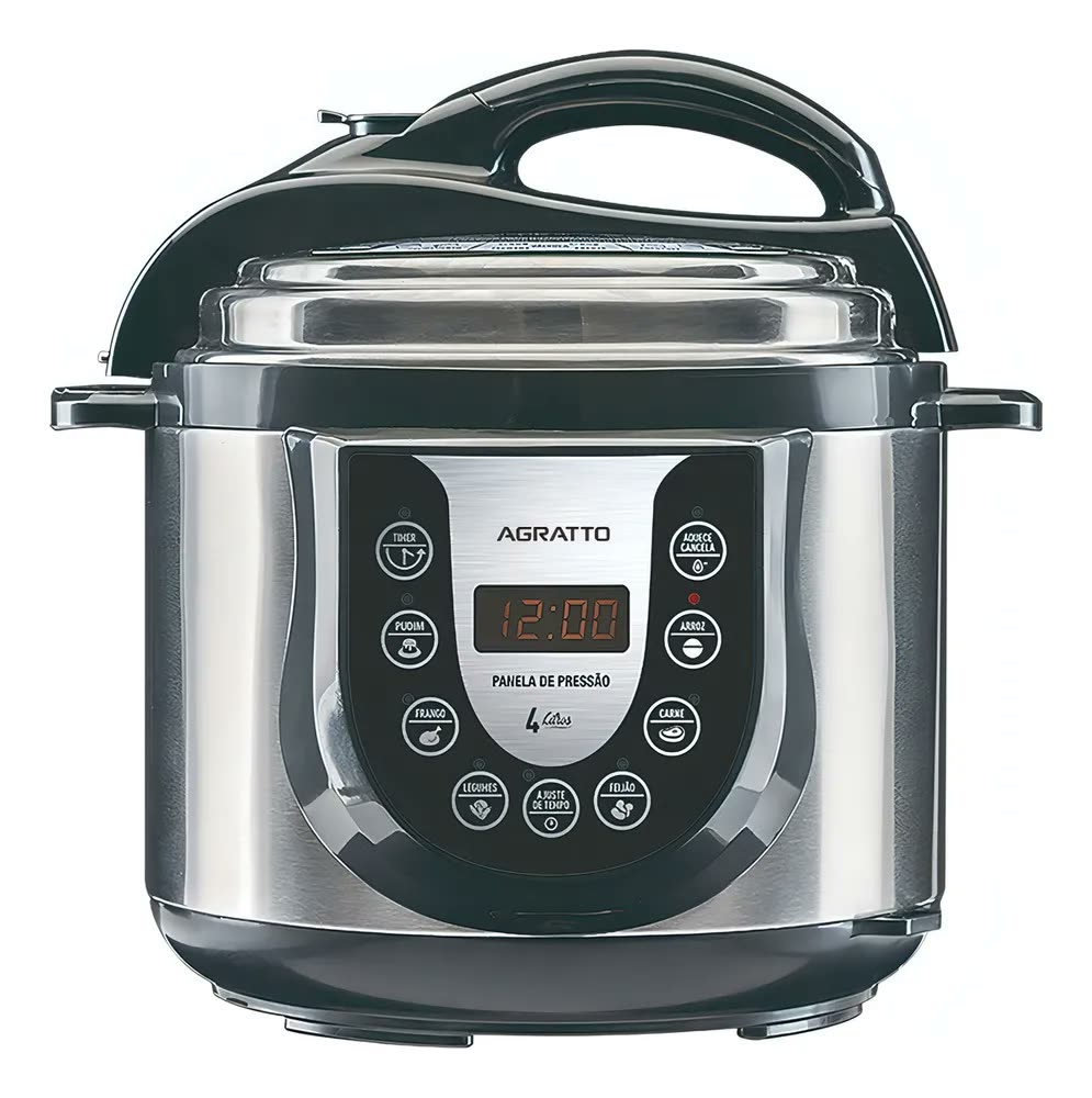 Panela De Pressão Eletrônica Ped-01 60hz 800w Agratto 60 Hz