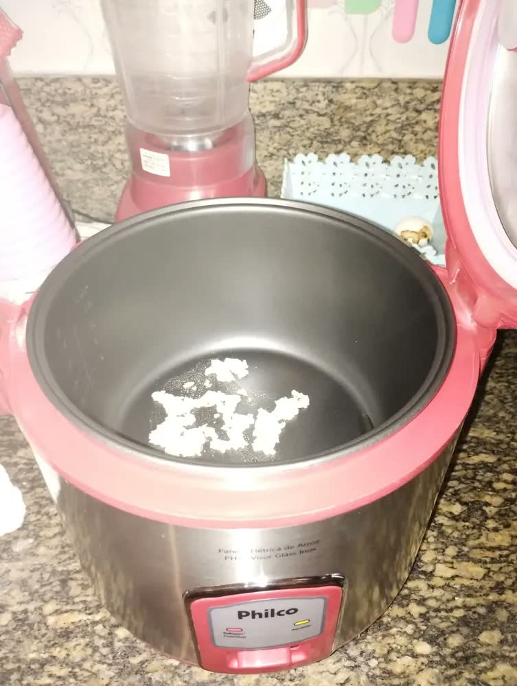 foto de Arrozeira elétrica a vapor Philco PH10 Visor Glass Inox - Preto/Prata