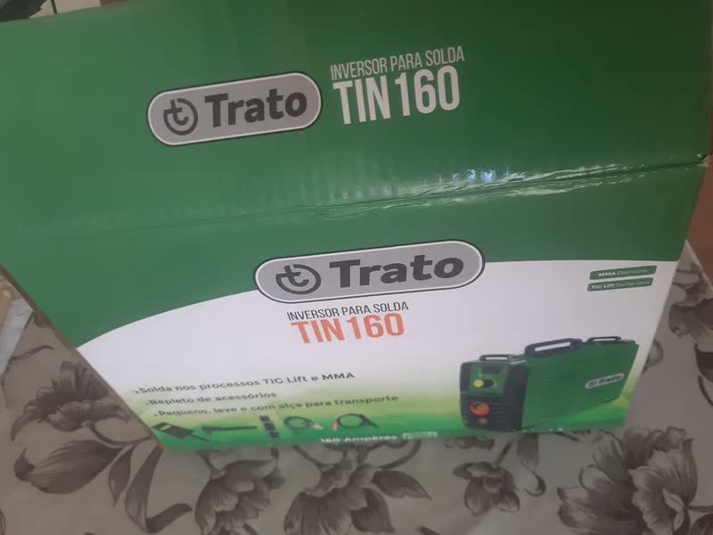 foto de Máquina Solda Inversora 160a Mma Tiglift Tin160 BIVOLT Trato Cor Verde-escuro