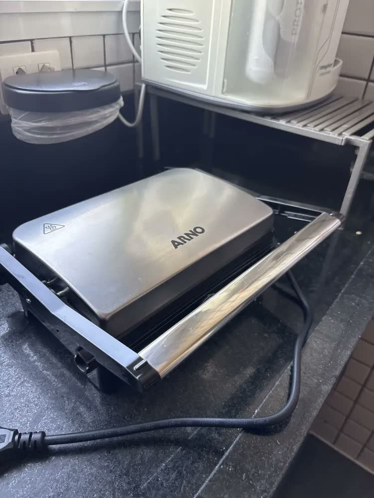 foto de Grill Arno Dual Inox com abertura de 180° GNOX