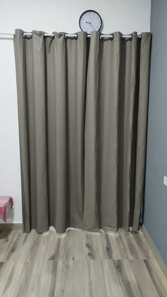 foto de Cortina Blackout De Pvc 1,40m X 2,30m Cinza