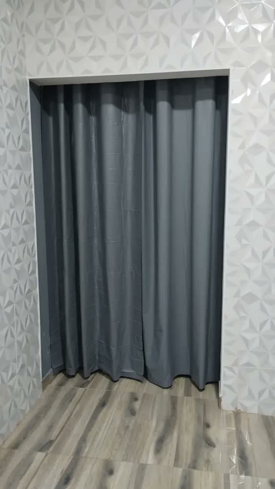 foto de Cortina Blackout De Pvc 1,40m X 2,30m Cinza