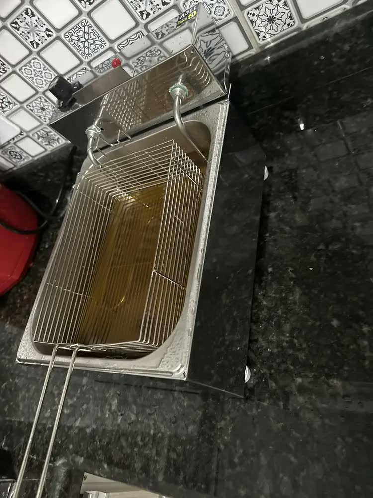 foto de Fritadeira Elétrica 5litros Gomes Inox Em Aço Inoxidável