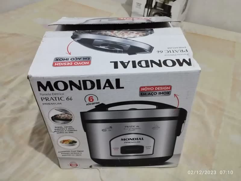foto de Panela Elétrica De Arroz Pratic Rice Pe-43-6X Inox Mondial