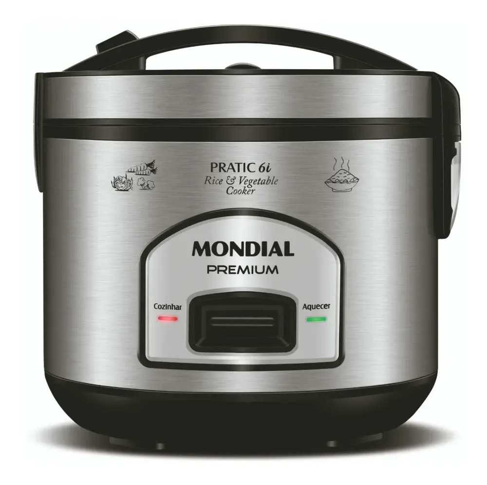 foto de Panela Elétrica De Arroz Pratic Rice Pe-43-6X Inox Mondial