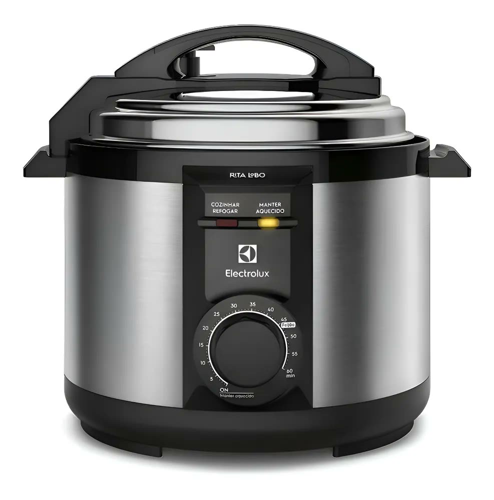 Panela de Pressão Elétrica Electrolux 5L Cor Inox Efficient por Rita Lobo PCE20