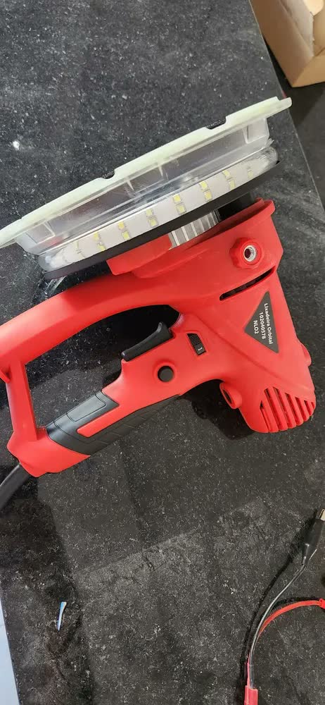 foto de Lixadeira De Parede E Teto Girafa 750w Com Coletor De Po Nagano NLO Cor Vermelho
