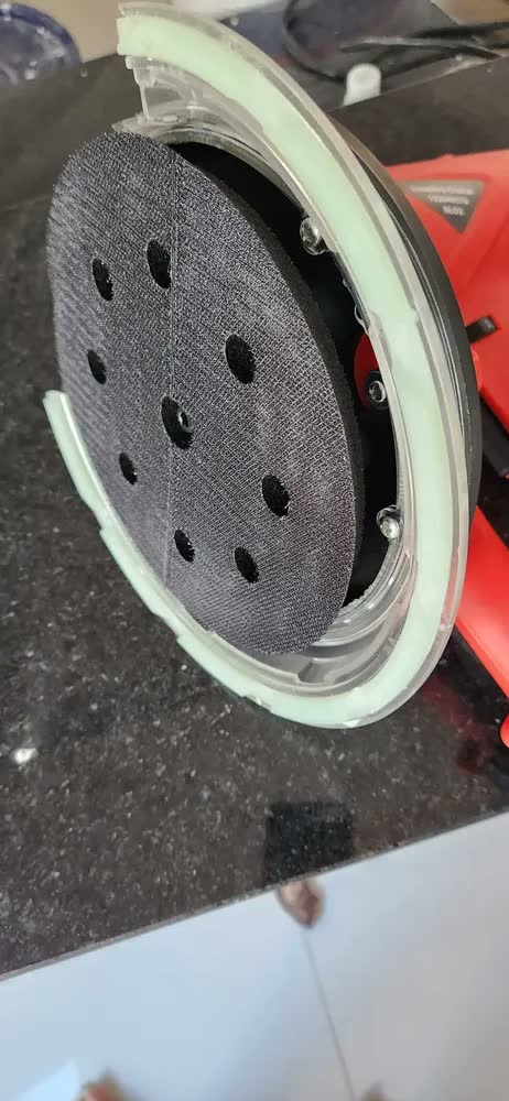 foto de Lixadeira De Parede E Teto Girafa 750w Com Coletor De Po Nagano NLO Cor Vermelho