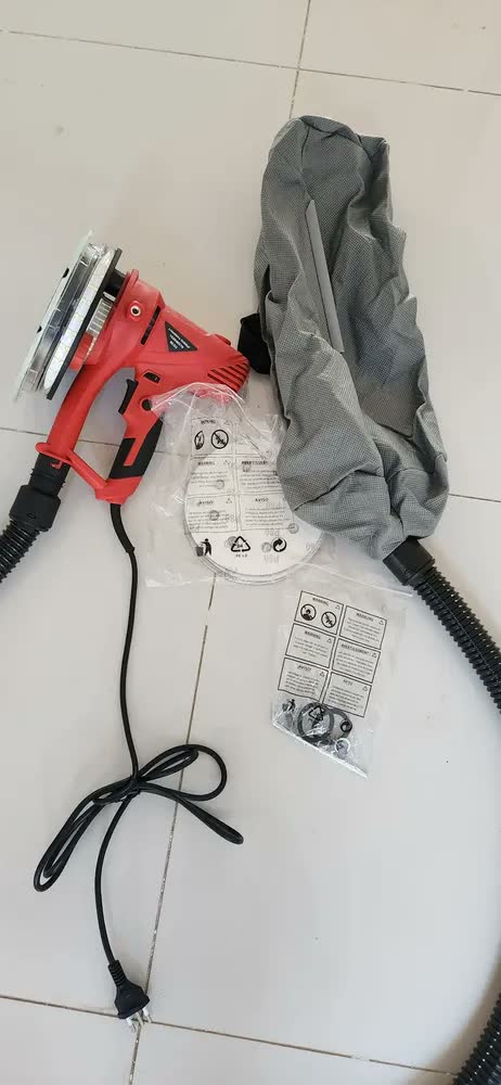 foto de Lixadeira De Parede E Teto Girafa 750w Com Coletor De Po Nagano NLO Cor Vermelho