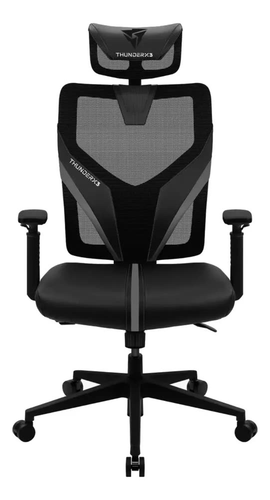 Cadeira Ergonômica Gamer E Para Escritório ThunderX3 Yama1 Preta Com Tela Mesh