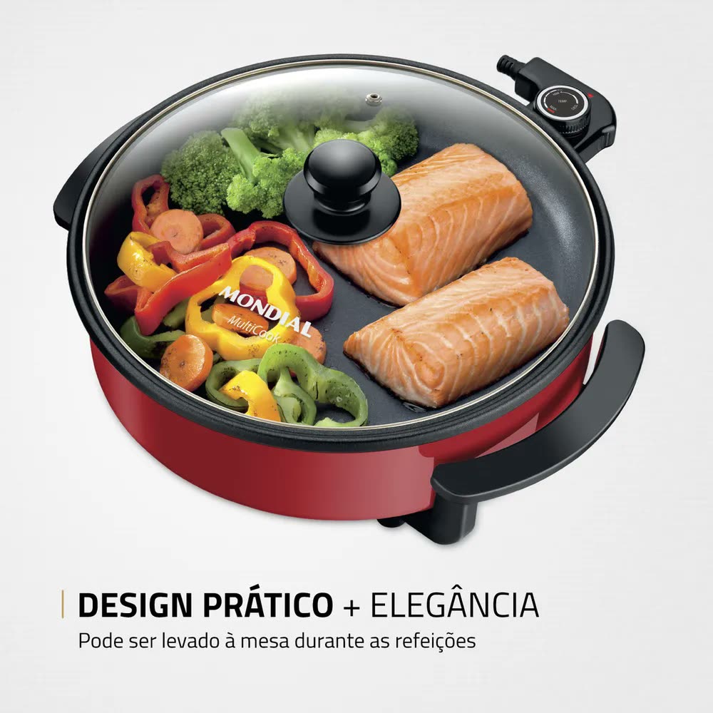 foto de Panela Elétrica Redonda, Mondial, 1200W - PE-28