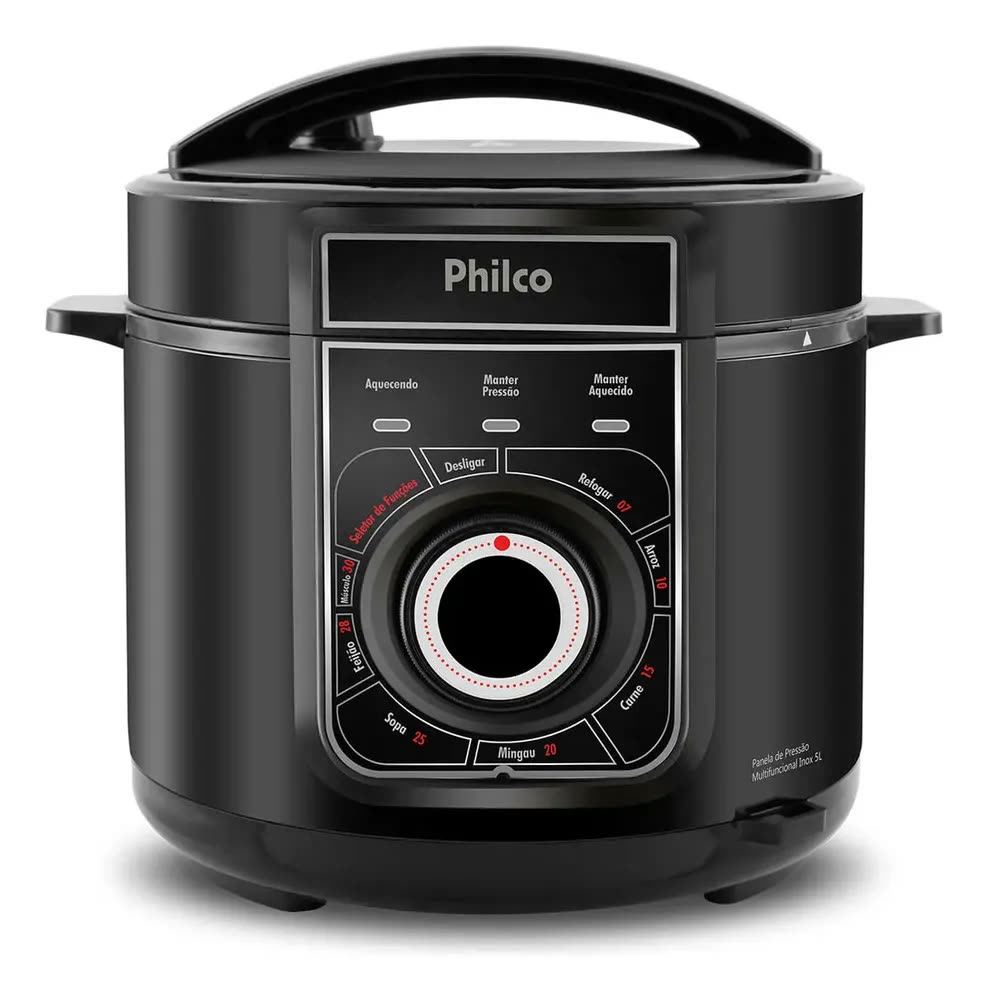 foto de Panela de Pressão Elétrica Multifuncional Philco Ppp02pi 900W Cor Preta