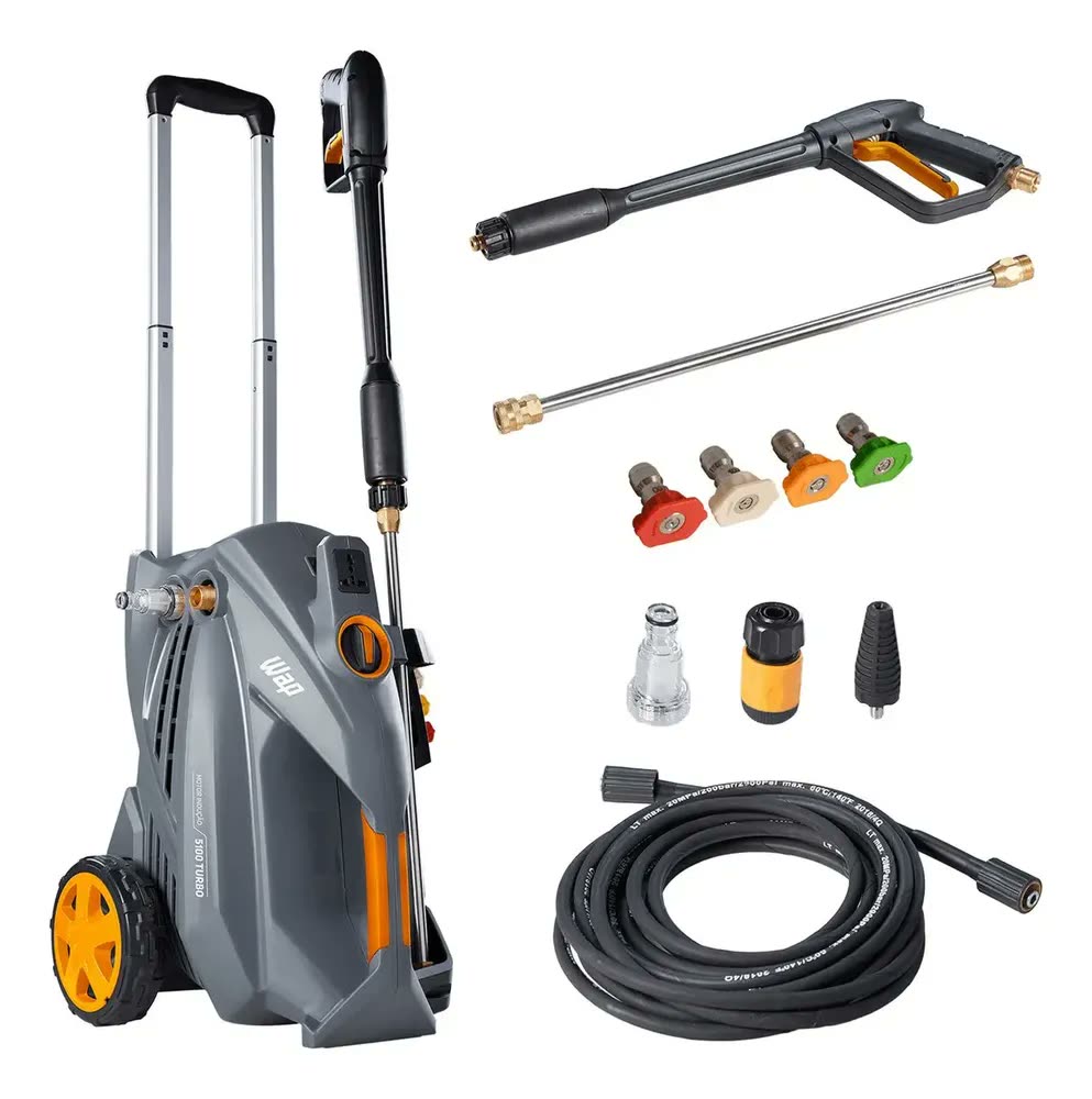 Lavadora de Alta Pressão WAP 5100 Turbo para Limpeza Pesada 2500W 2300PSI