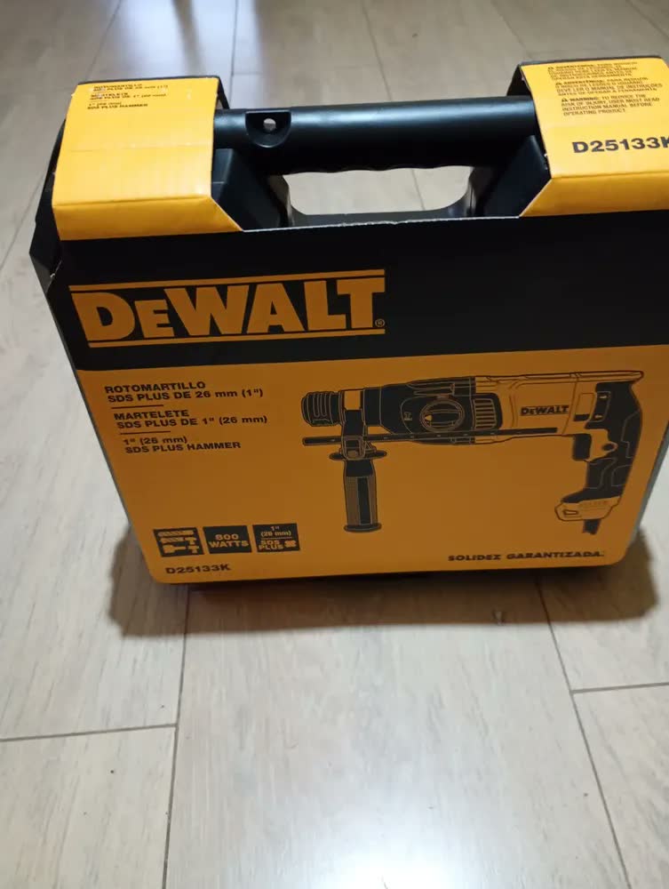 foto de Martelete Furadeira Impacto D25133k 800w Dewalt C/ Kit Broca