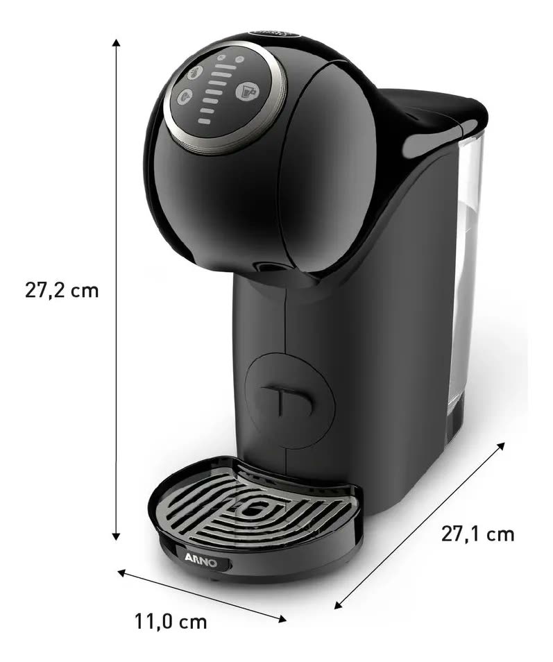 Cafeteira Nescafé Dolce Gusto Arno Genio S Plus Preto Cápsulas