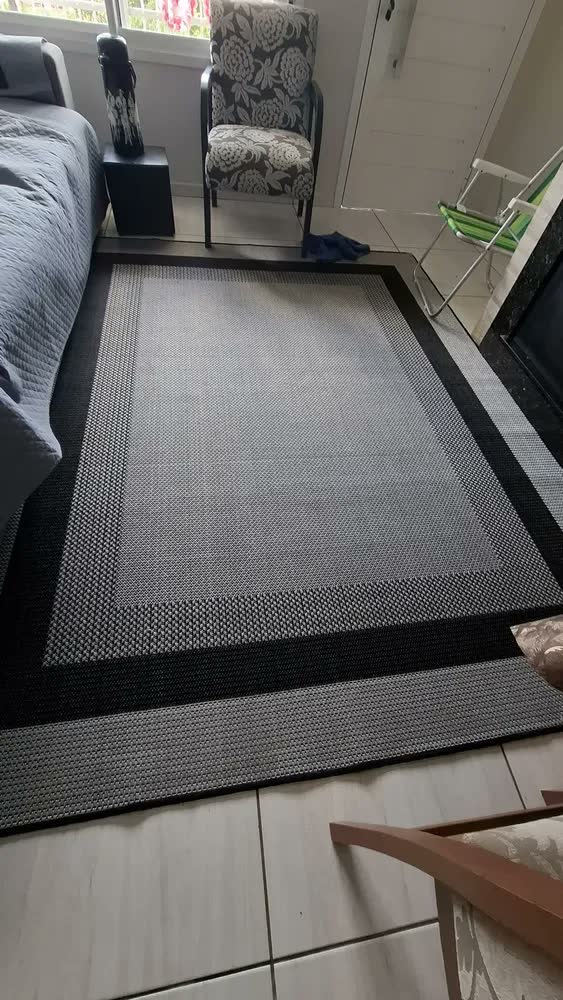 foto de Tapete Sala Sisal 2,50x2,00 Quarto Sala Loja Decoração