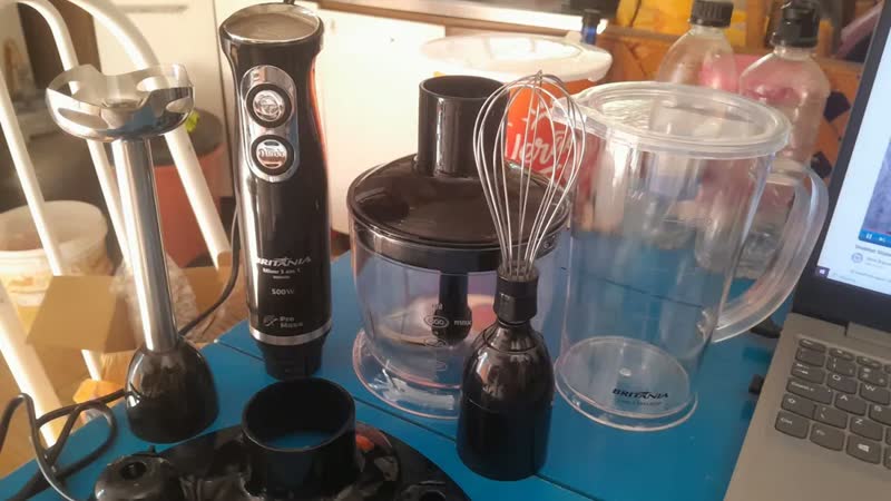 foto de Mixer Bmx400p 3 Em 1 500w Cor Preto Britânia 110v Preto